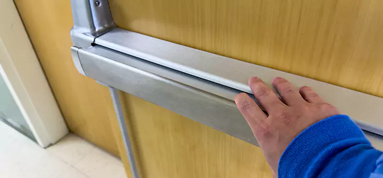 Installing a Push Bar on a Door Dixon