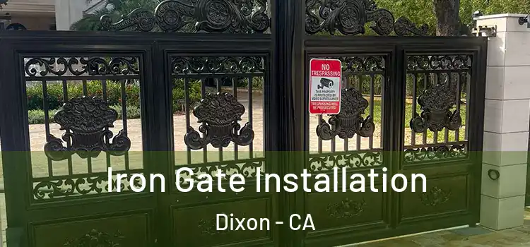 Iron Gate Installation Dixon - CA